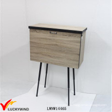 Vintage simple diseño Nightstand cuadro con pierna